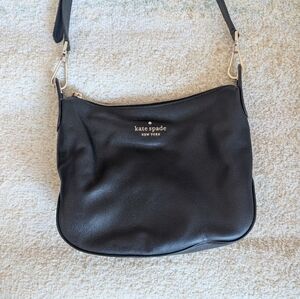 Kate Spade Black Shoulder Bag With Gold Hardware